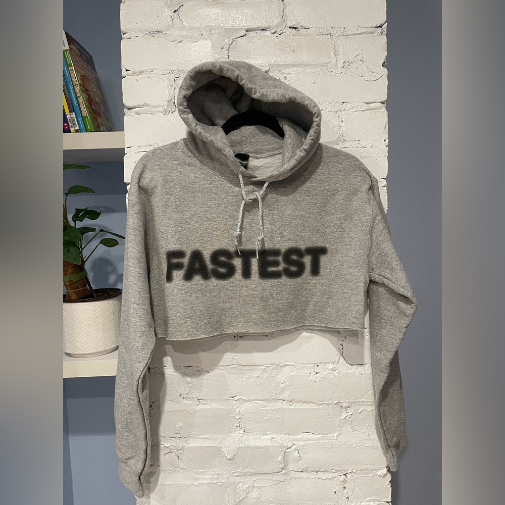 Authentic Japanese Brand Rare Cropped Hoodie‎